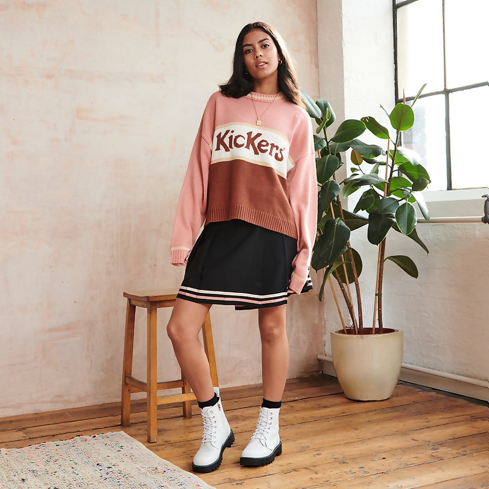 Women's Knit Logo Jumper Dusty Pink