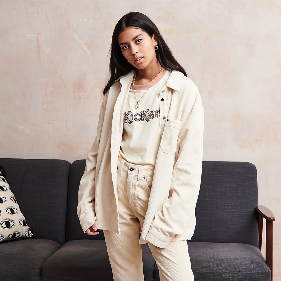 Women's Cream cord jacket co-ord Beige