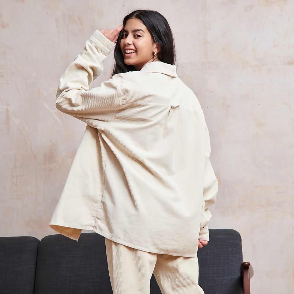 Women's Cream cord jacket co-ord Beige