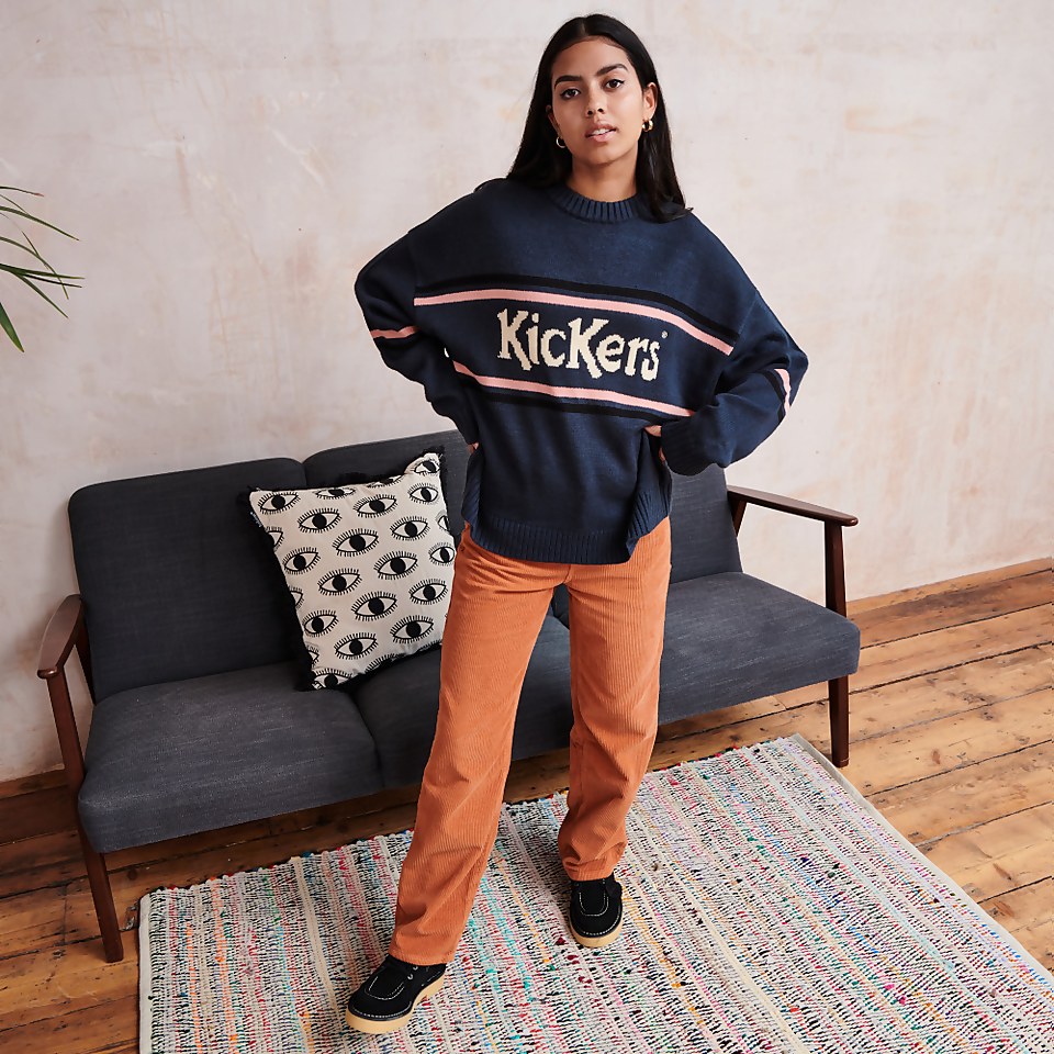 Women's Logo Knit Jumper Dark Blue
