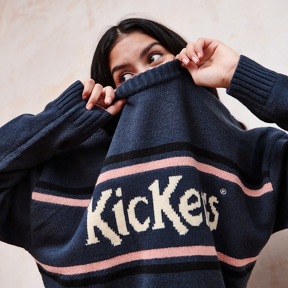 Women's Logo Knit Jumper Dark Blue