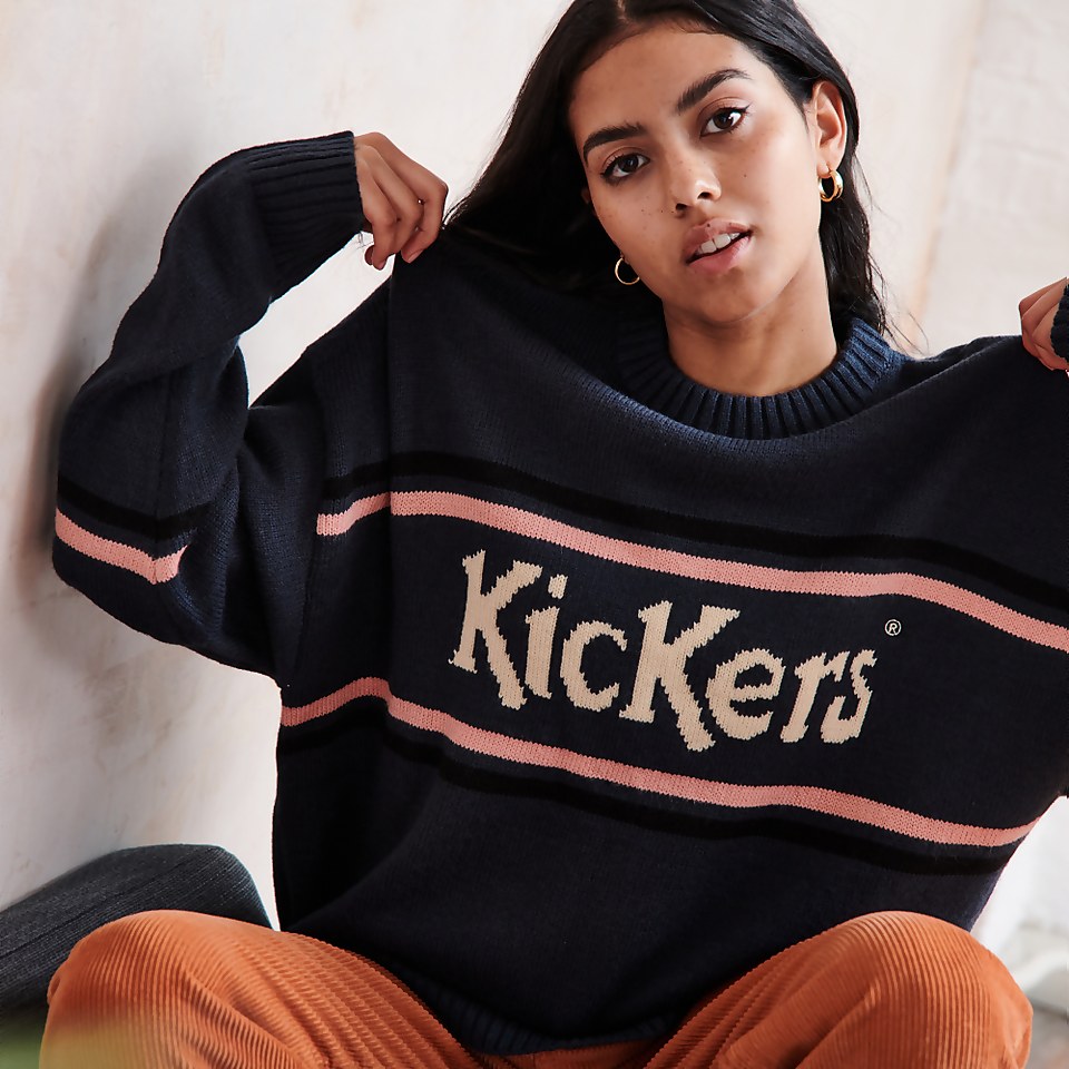 Women's Logo Knit Jumper Dark Blue