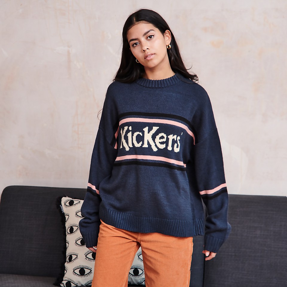 Women's Logo Knit Jumper Dark Blue