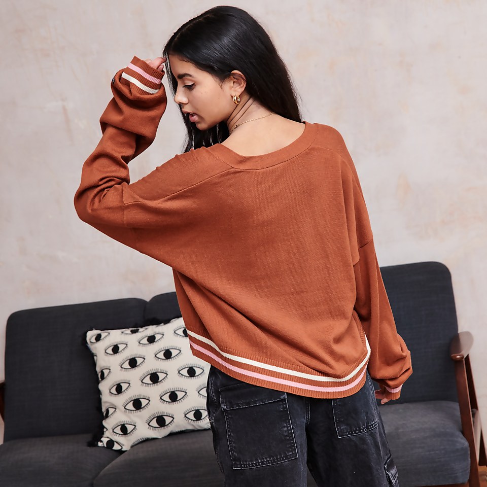 Women's Cardigan Rust