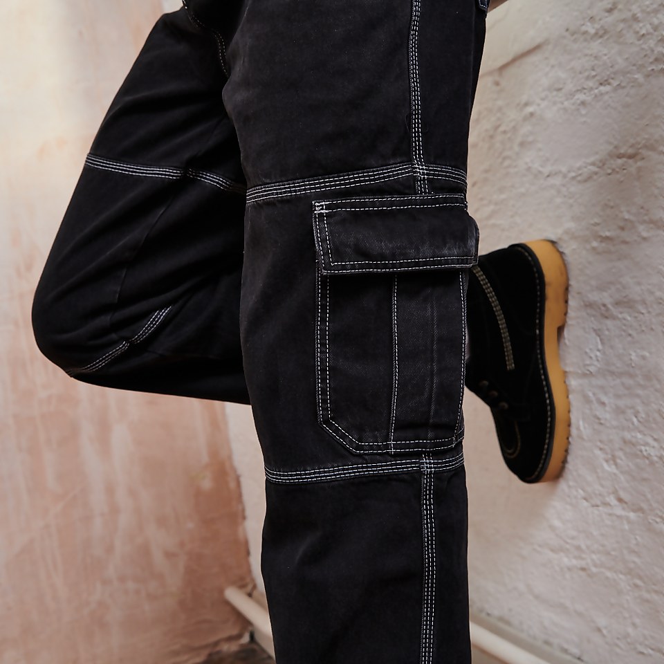 Men's Black carpenter drill pant Black