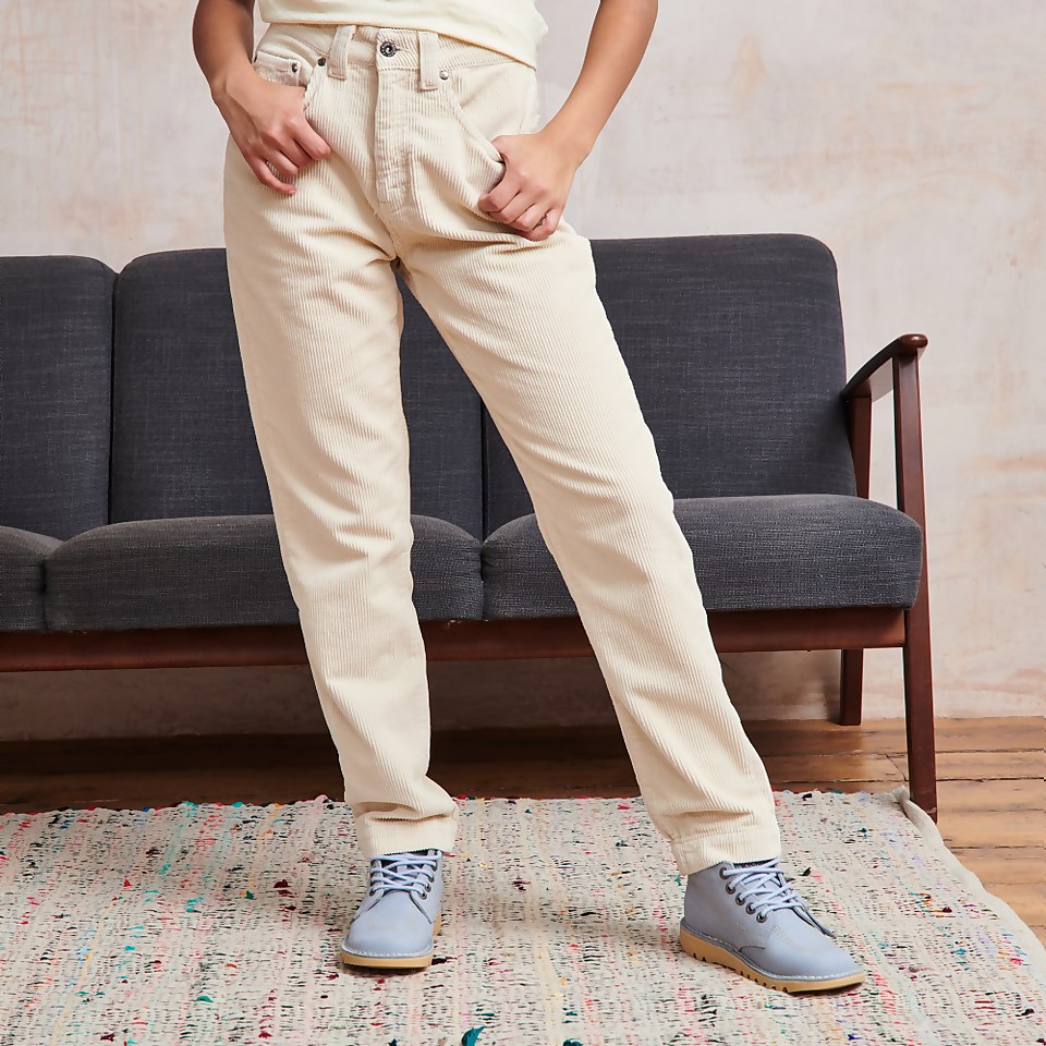 Women's Cream cord slim leg trouser co-ord Beige