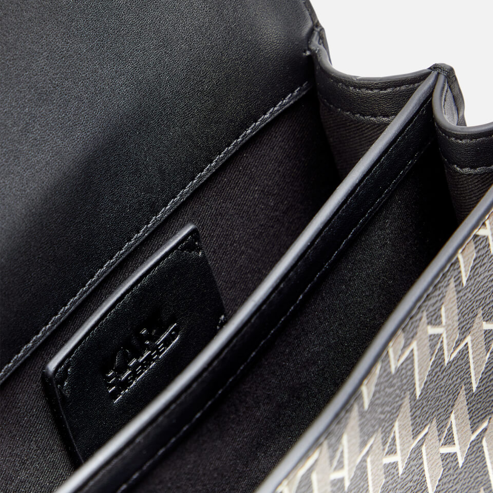 KARL LAGERFELD Women's K/Ikonik Mono Cross Body Bag - Black