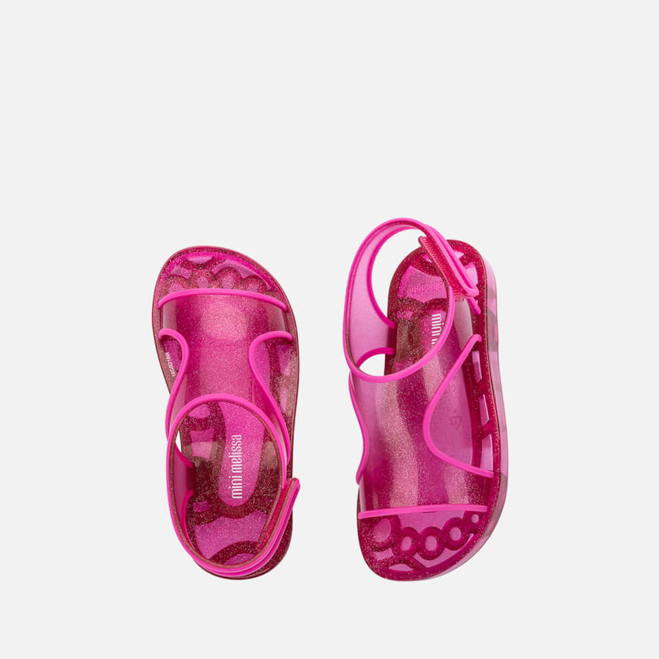 Mini Melissa Girls' Aqua Sandals - Pink