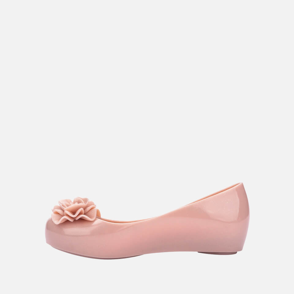 Mini Melissa Girls' Ultragirl Garden Ballet Flat Sandals - Blush Shimmer