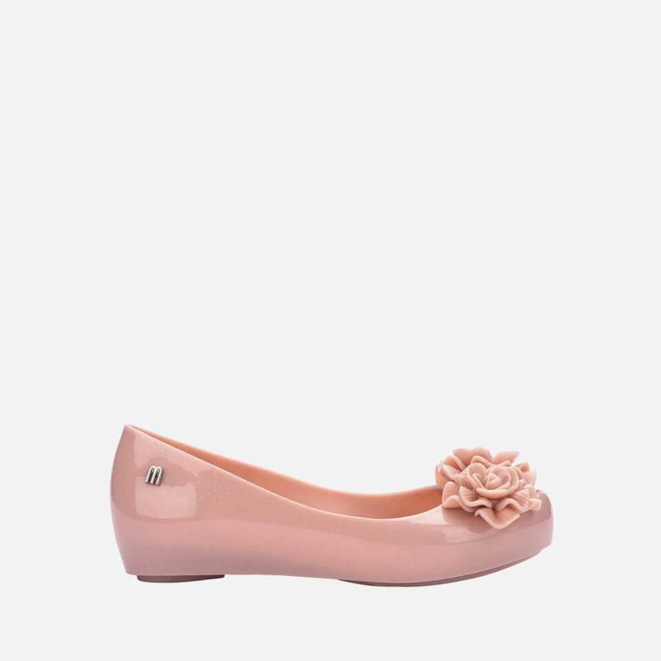 Mini Melissa Girls' Ultragirl Garden Ballet Flat Sandals - Blush Shimmer