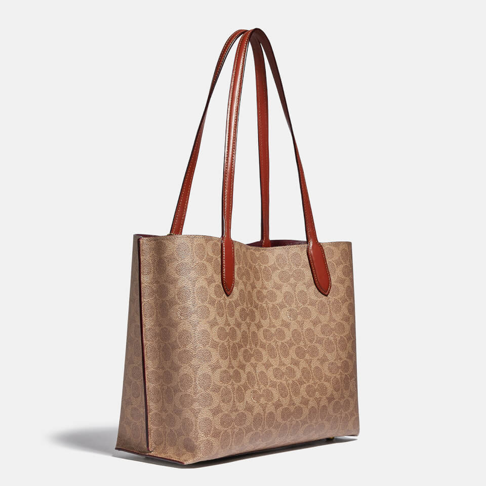 Coach Willow Signature Coated Canvas Tote Bag
