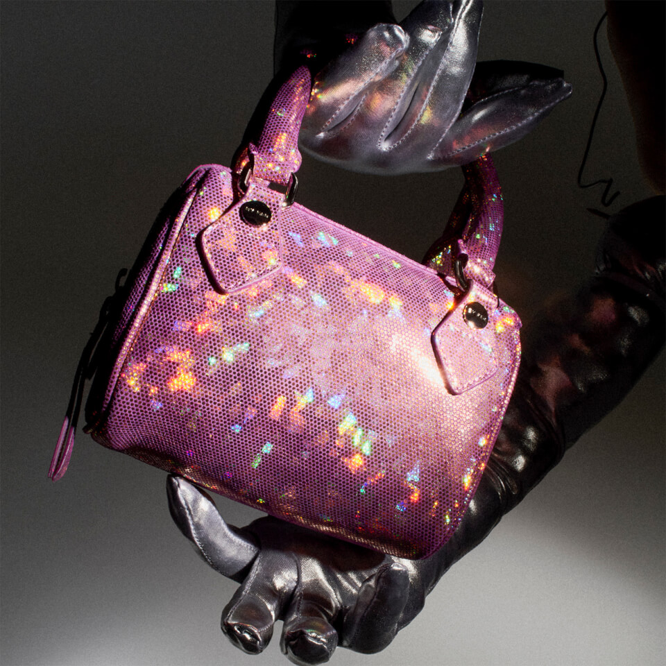 BY FAR Women's Dora Hologram Leather Bag - Disco Violet