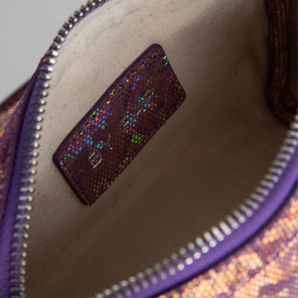 BY FAR Women's Dora Hologram Leather Bag - Disco Violet