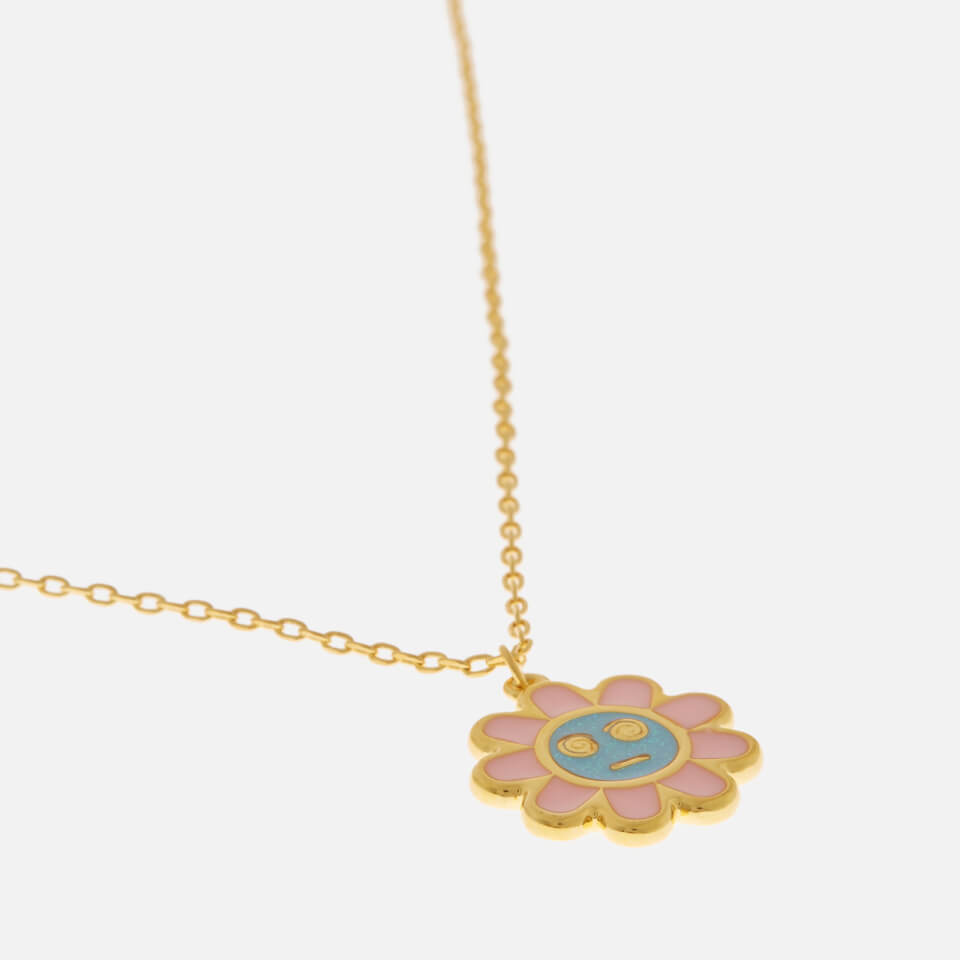 July Child Dazed Flower Gold-Tone and Resin Necklace