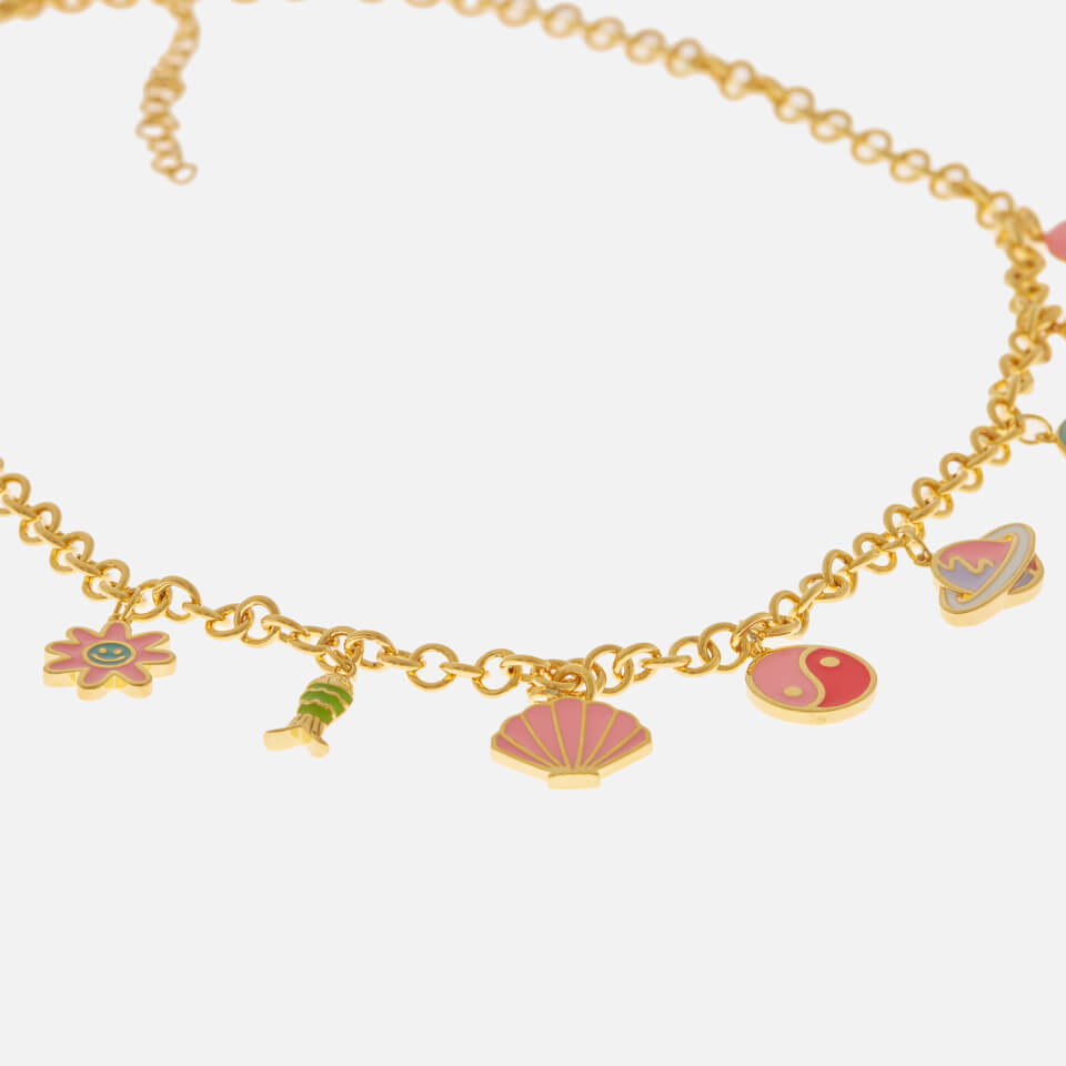 July Child Ariel Cosmo Gold and Enamel Necklace