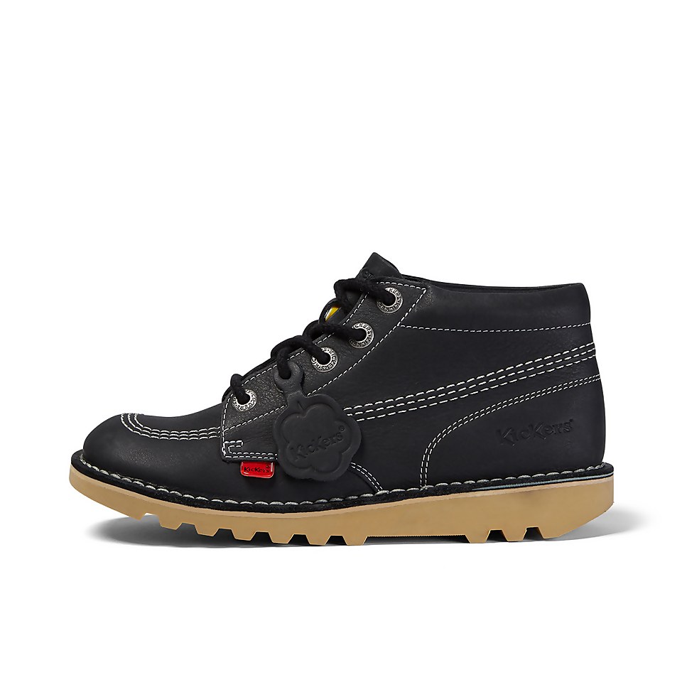 Youth Unisex Kick Hi Leather Black