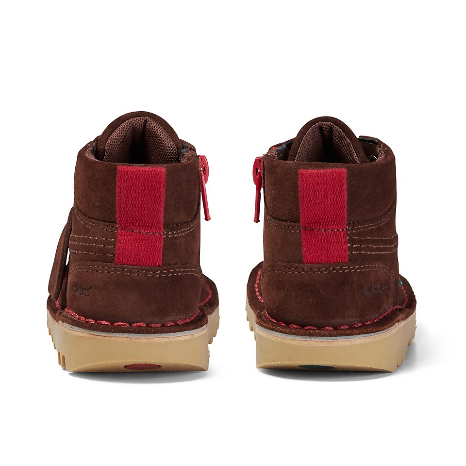 Infant Boys Kick Hi Winter Suede Dark Brown