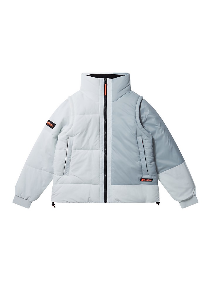 Women's Nelien Short Insulated Jacket - White / Grey