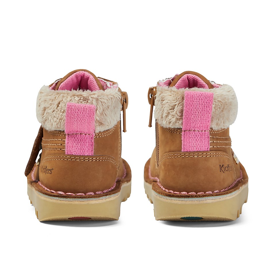Infant Girls Kick Hi Winter Nubuck Tan