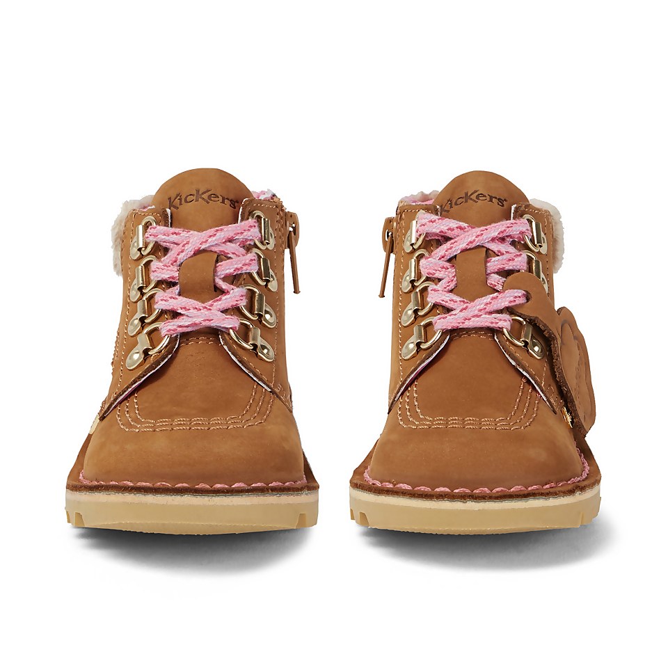Infant Girls Kick Hi Winter Nubuck Tan