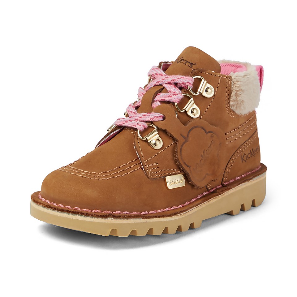 Infant Girls Kick Hi Winter Nubuck Tan