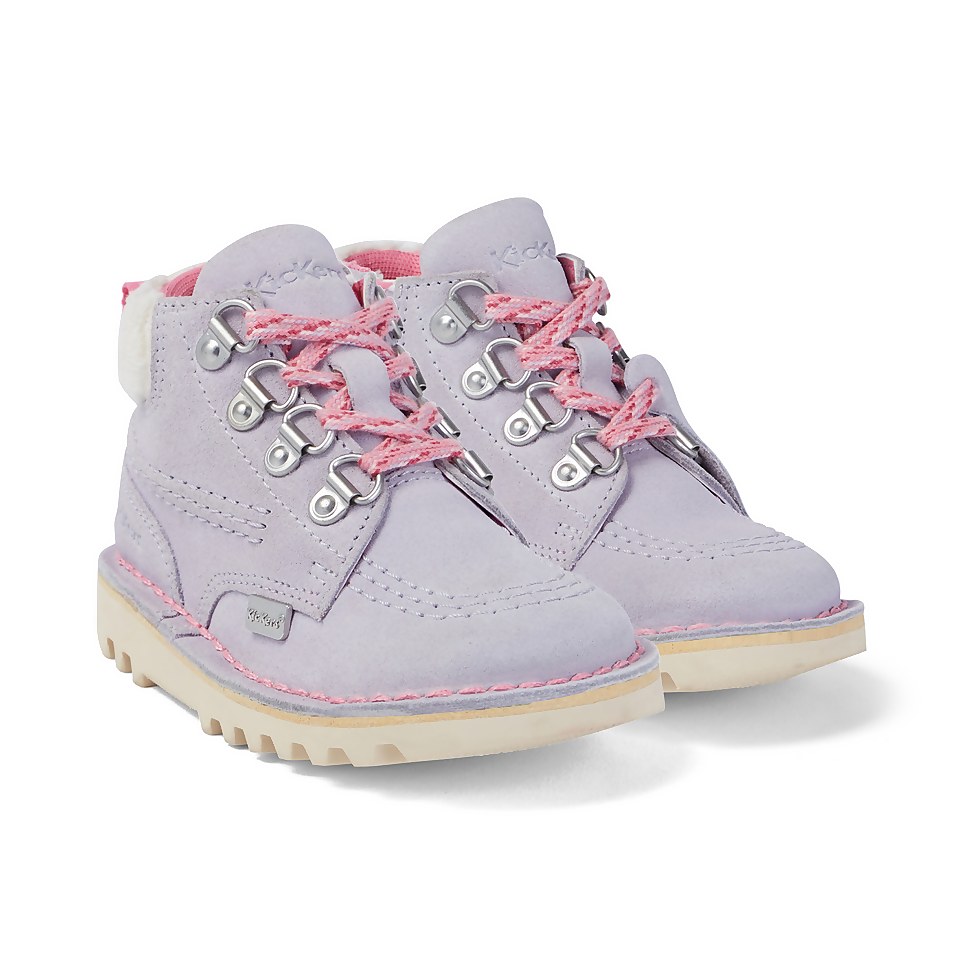 Infant Girls Kick Hi Winter Suede Lilac