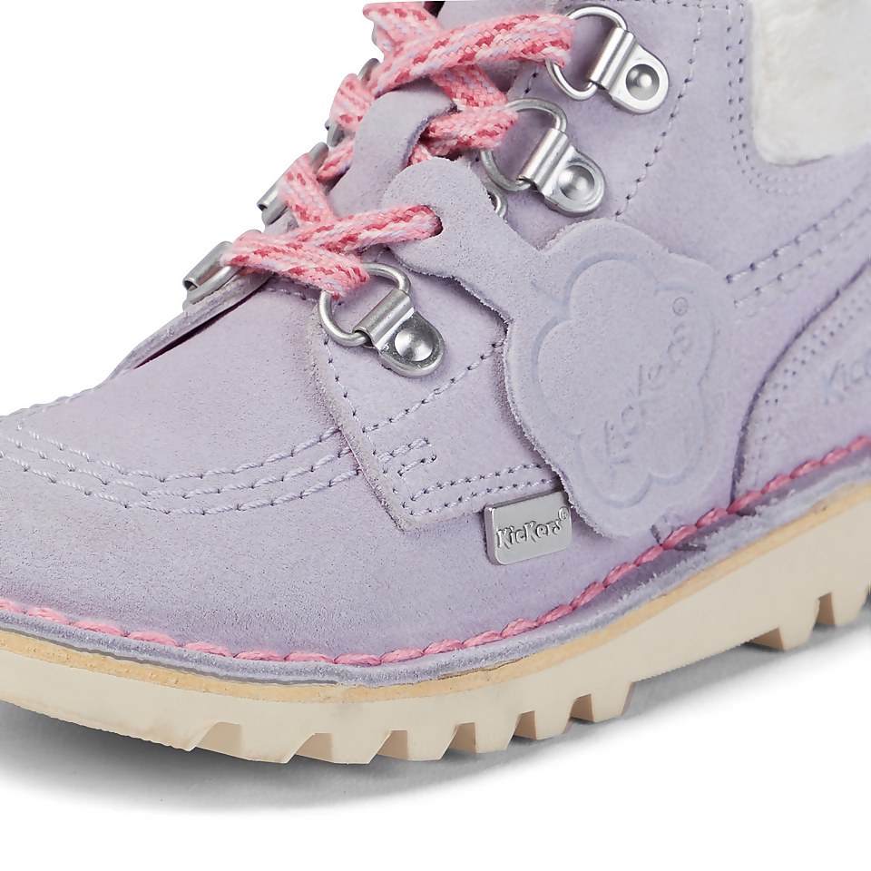 Infant Girls Kick Hi Winter Suede Lilac