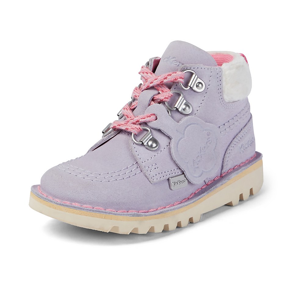 Infant Girls Kick Hi Winter Suede Lilac