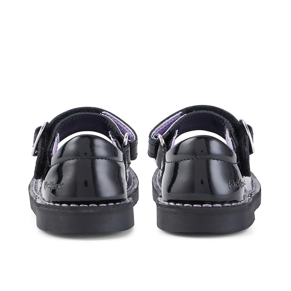 Infant Girls Adlar Heart MJ Patent Leather Black