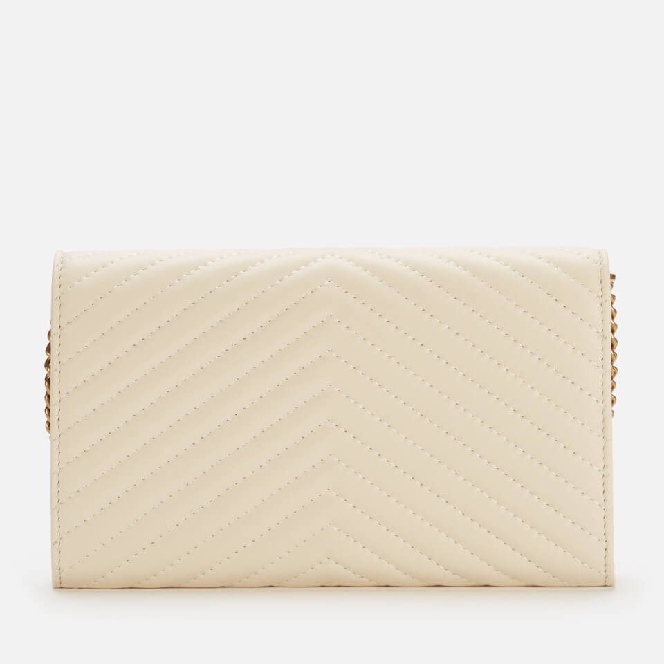 Pinko Women's Love Wallet Quilt Bag - White