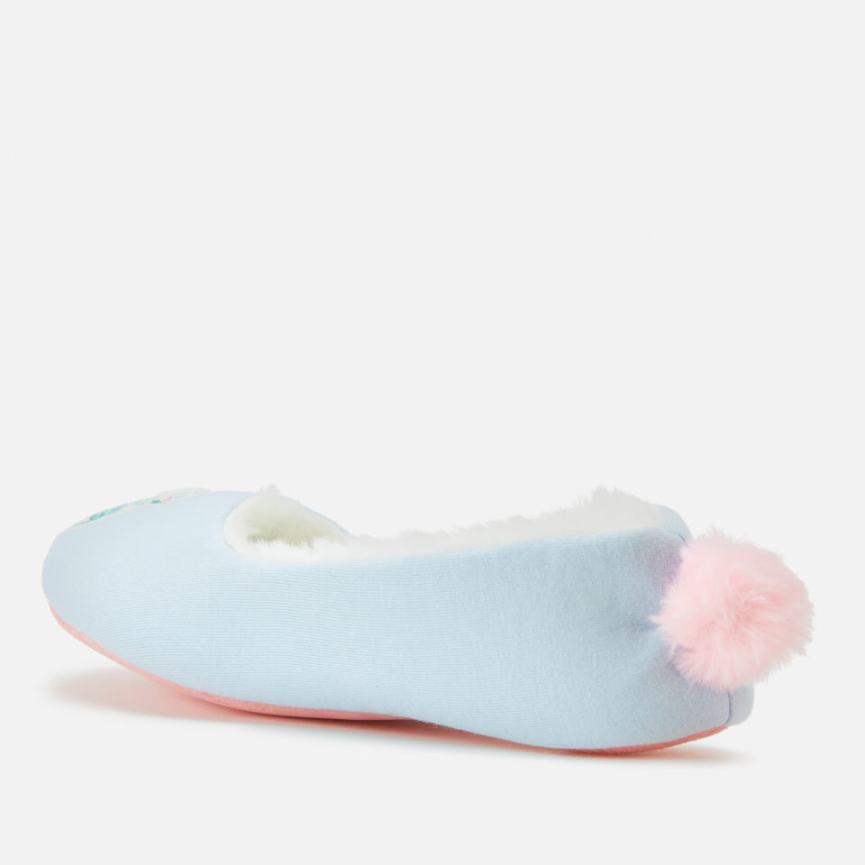 Joules Kids Character Slippers White Horse Allsole