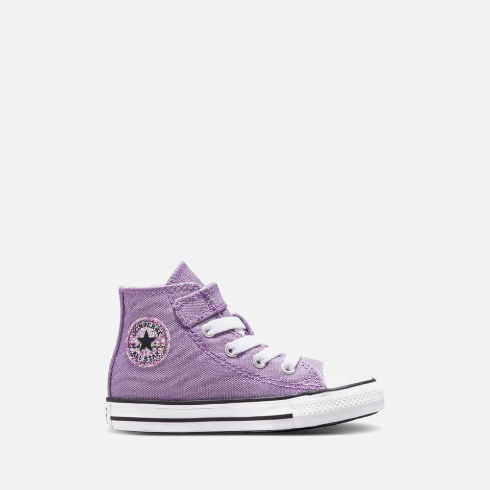 Converse Toddlers Chuck Taylor All Star 1V Undersea Glitter Trainers Pixel Purple Amethyst