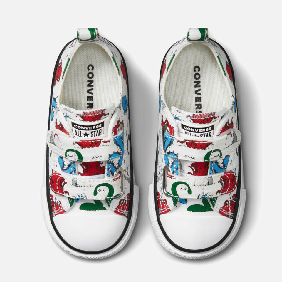 Converse Toddlers' Chuck Taylor All Star 2V Trainers - White/Multi/Black