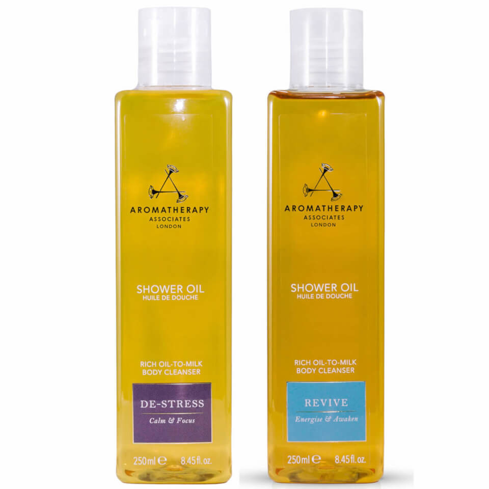 Aromatherapy Associates AM PM Shower Oil Duo