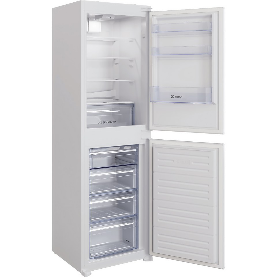 Indesit IBC185050F1 Integrated Frost Free Fridge Freezer with Sliding Door Kit