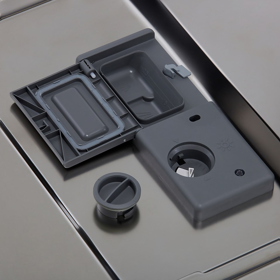 Hisense HV520E40UK Fully Integrated Slimline Dishwasher Black Control Panel with Fixed Door