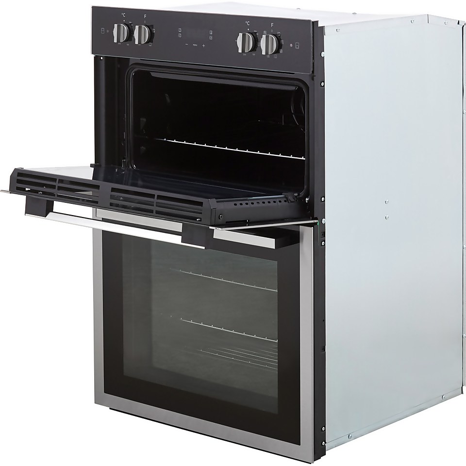 Hoover H-OVEN 300 HO9DC3UB308BI Built In Electric Double Oven - Black / Stainless Steel