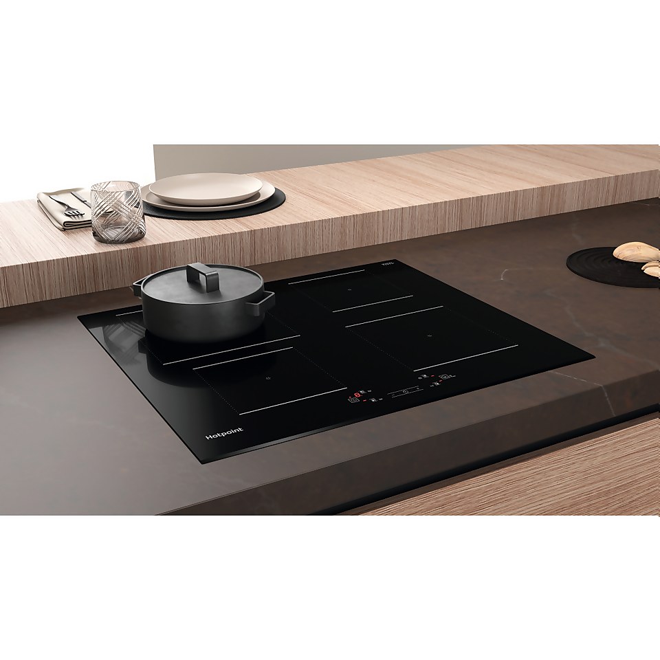 Hotpoint K003019 Built In Electric Single Oven and Induction Hob Pack - Stainless Steel / Black
