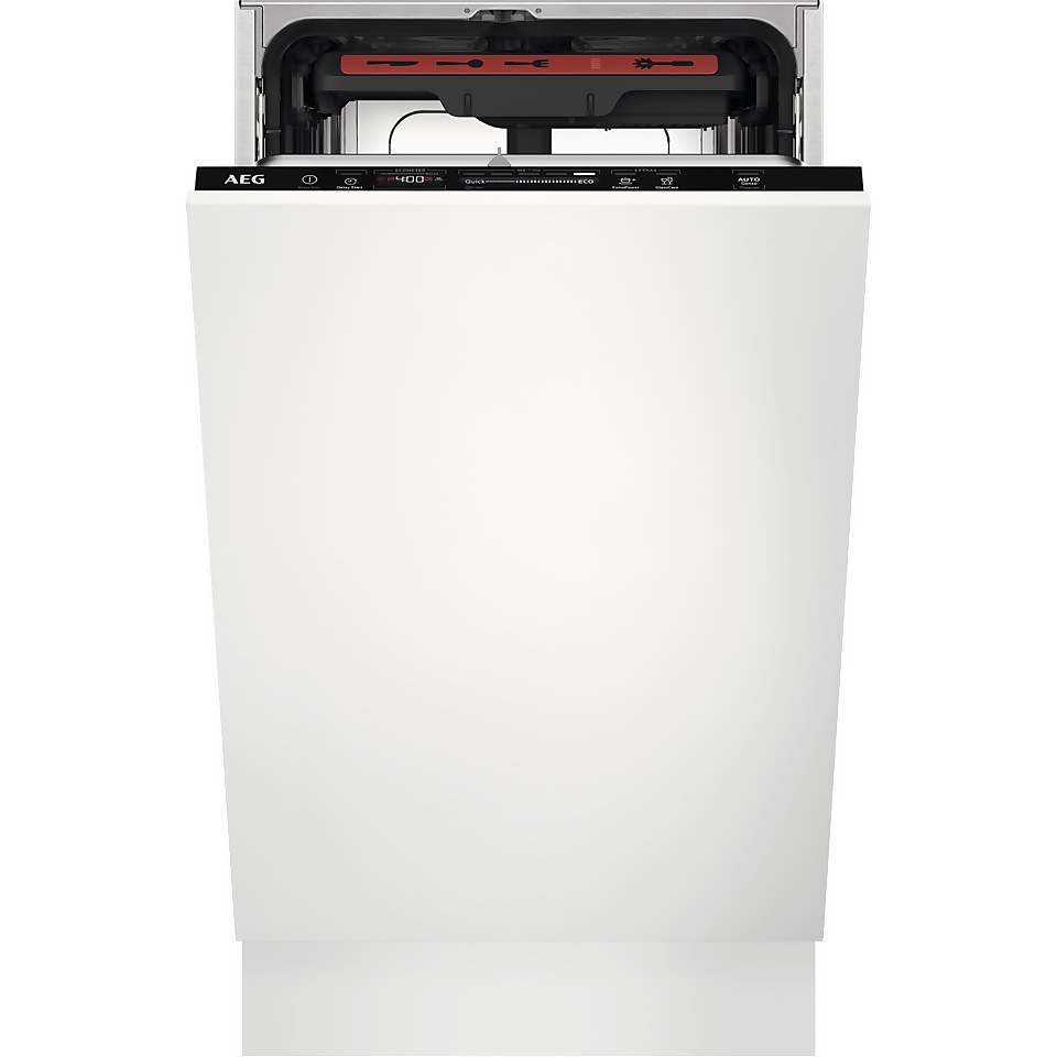 AEG FSE72507P Fully Integrated Slimline Dishwasher Black Control