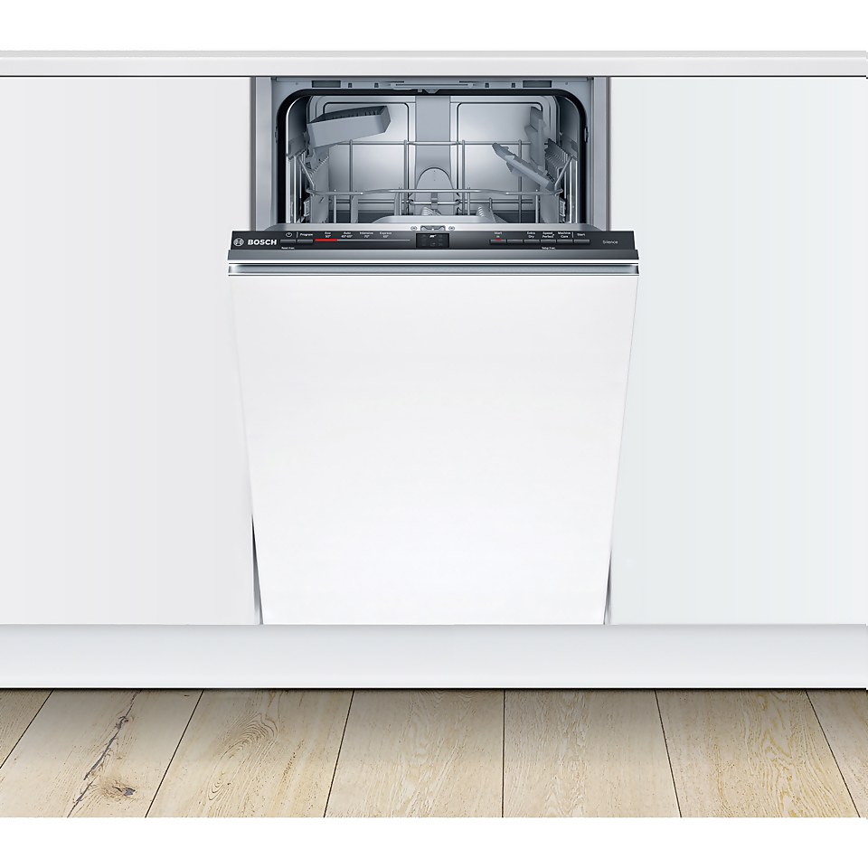 Bosch Serie 2 SRV2HKX39G Fully Integrated Slimline Dishwasher Black Control Panel Homebase