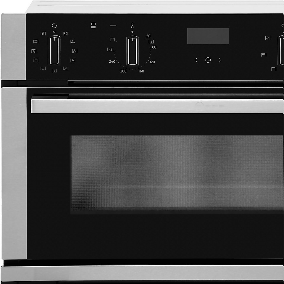 NEFF N50 U1ACE5HN0B Built In Electric Double Oven - Stainless Steel