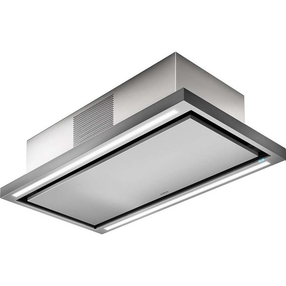 Elica CLOUD-SEVEN-RC 90 cm Ceiling Cooker Hood - Stainless Steel