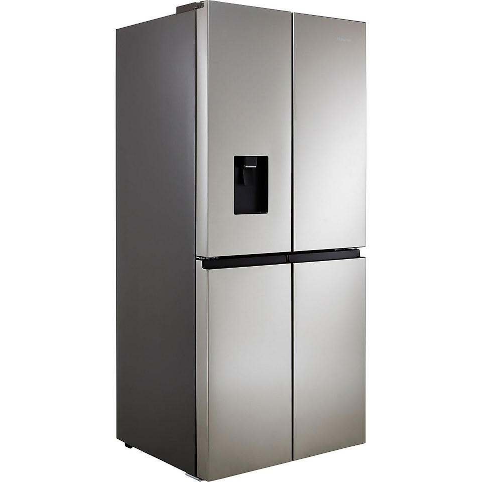 Hisense FMN440W20C American Fridge Freezer Stainless Steel Homebase