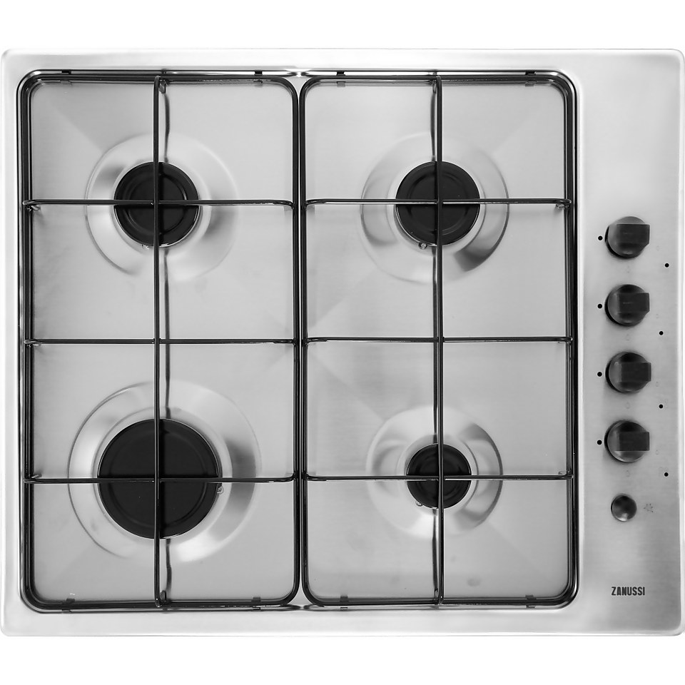 Zanussi ZPGF4030X Built In Electric Single Oven and Gas Hob Pack - Stainless Steel