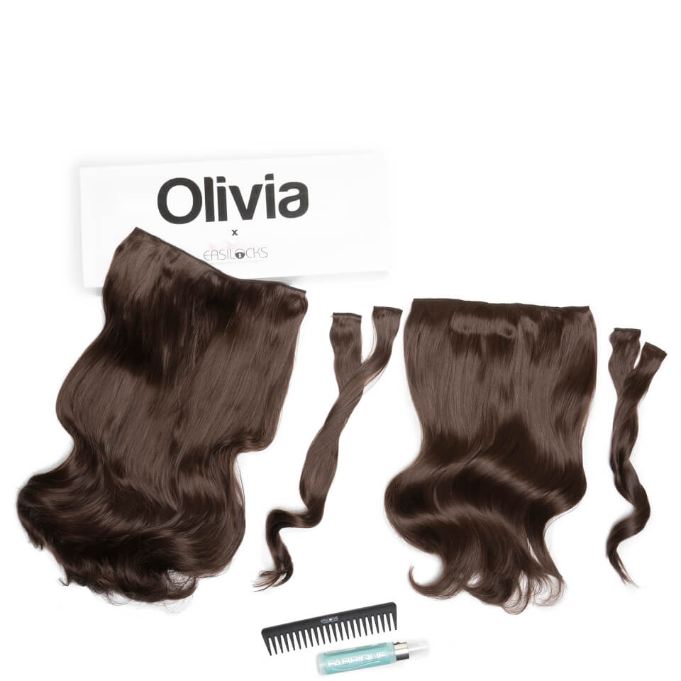 Olivia X Easilocks Wavy Collection - Mocha Brown