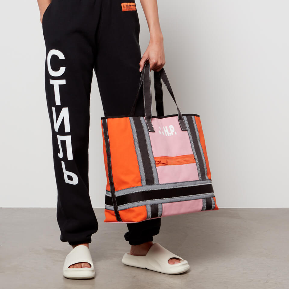 Heron Preston Women's Hp Large Tote Bag - Orange White | Coggles
