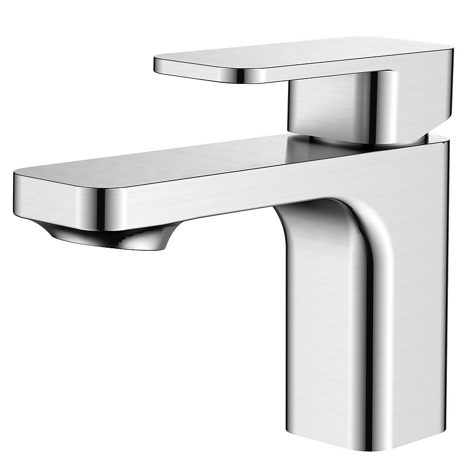 Barkway Basin Mixer Tap Brushed Nickel