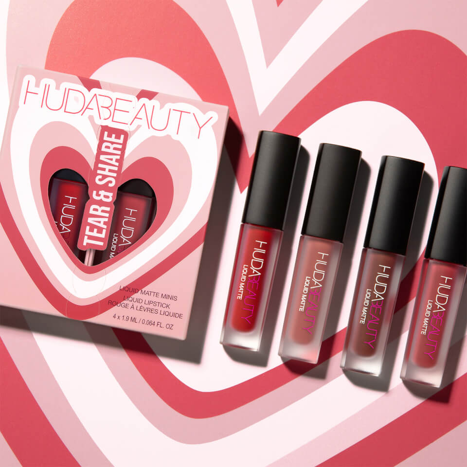 Huda Beauty Valentine's Day Liquid Matte Mini Quad 4 x 1.9ml