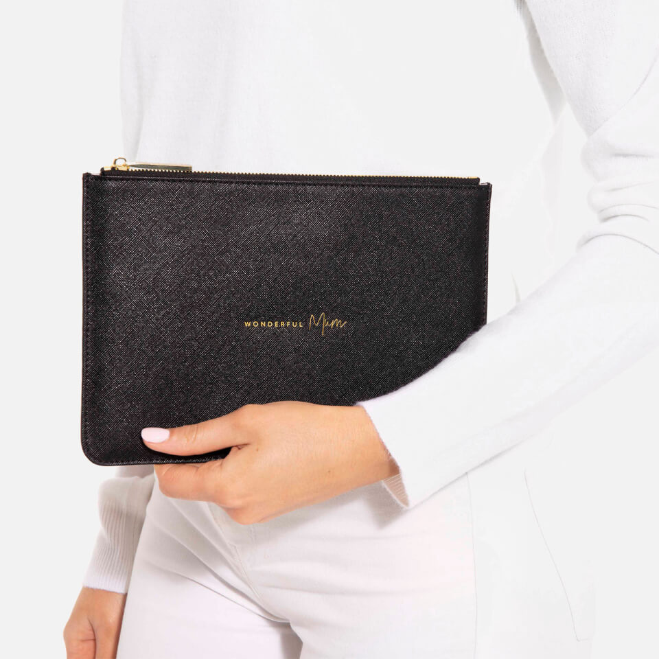 Katie Loxton Women's Perfect Pouch - Wonderful Mum - Black