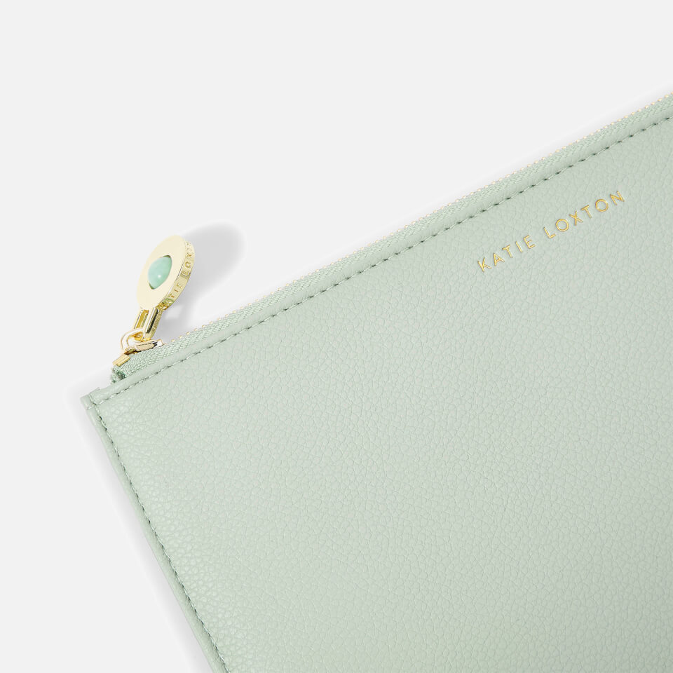 Katie Loxton Women's Enjoy The Little Things In Life Pouch - Sage
